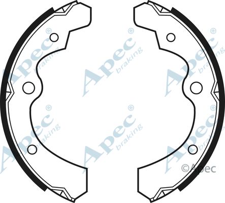 APEC BRAKING stabdžių trinkelių komplektas SHU444